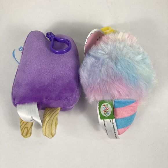 Bag clip-on bundle giggle scape plush popsicle Back-to-School Purse Charm - Picture 2 of 3